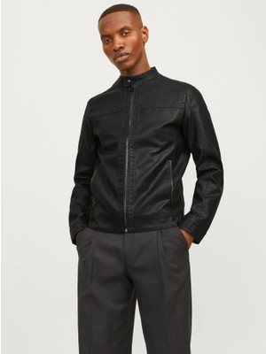 Jack & Jones Jack&jones 12182461 Jjewarner Jacket Noos Black Erkek Ceket