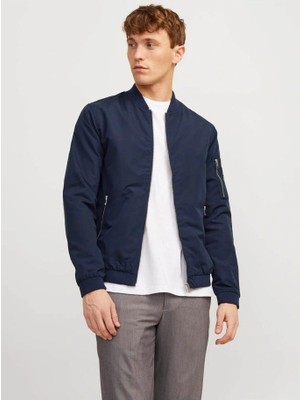 Jack & Jones Jack&jones 12165203 Jjerush Bomber Noos Navy Blazer Erkek Ceket