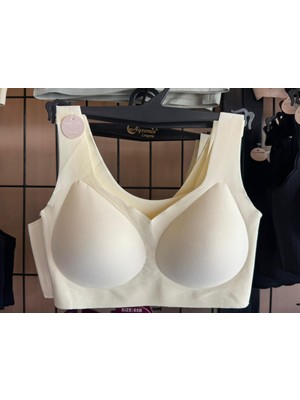 Dikişsiz Lazer Bralet Beyaz Sütyen Best Brada