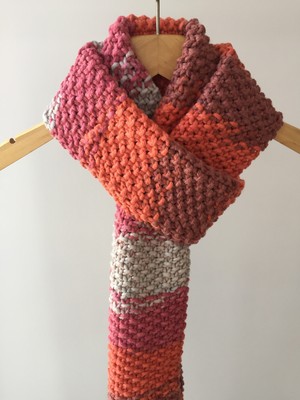 Mora Knit Atkı El Örgüsü % 49 Yün Unisex Özel Atkı