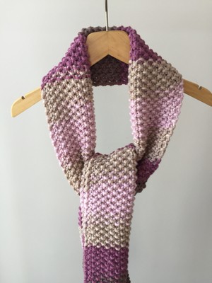 Mora Knit Atkı El Örgüsü % 49 Yün Unisex Atkı