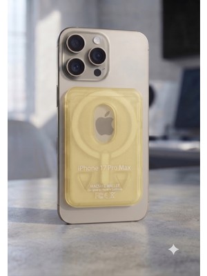 Tekno Tarz 58 Magsafe Kartlık Şeffaf Manyetik Cüzdan