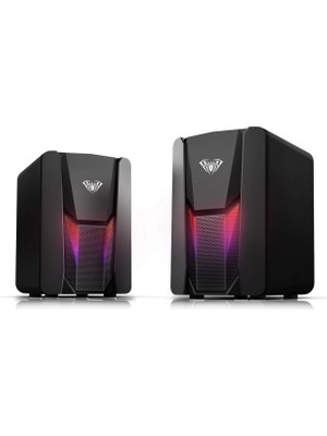 TeknoKapsül Aula N-108 1+1 Usb/aux Stereo 2.0 Rgb Masaüstü Gaming Oyuncu Hoparlör Speaker Ses Sistemi