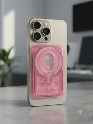Tekno Tarz 58 Magsafe Kartlık Şeffaf Manyetik Cüzdan