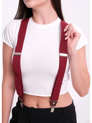 Cotton Lab Kadın Bordo Pantolon Askısı