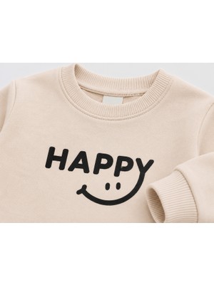 Atabay Kids Happy Baskılı Erkek Bebek Takım