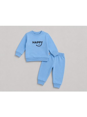 Atabay Kids Happy Baskılı Erkek Bebek Takım