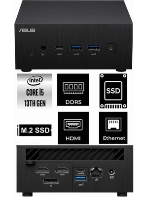 Asus Ryzen 9 5900HX PN52-B-S9057MD-K208 48GB 2tb M.2 + 500GB SSD Amd Radeon Graphics W11PRO Mını Pc