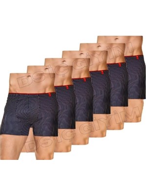 Berrak 4433 Erkek Çizgili Sport Boxer 6 Adet