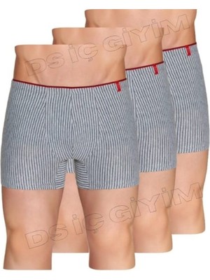Berrak 4433 Erkek Çizgili Sport Boxer 3 Adet