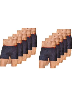 Berrak 4433 Erkek Çizgili Sport Boxer 10 Adet