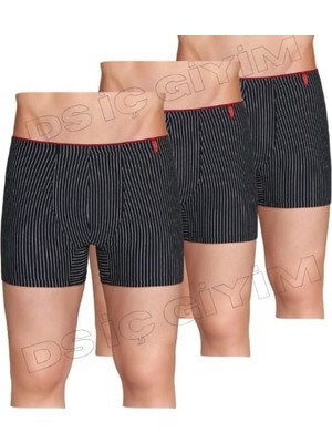 Berrak 4433 Erkek Çizgili Sport Boxer 3 Adet