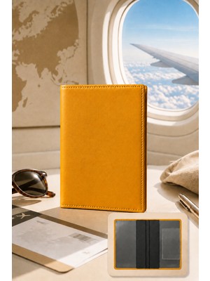 Boldy Pasaport Kılıfı - Pasaport Cüzdanı - Pasaport Koruma Kabı - Pasaport Koruyucu - Pasaportluk - Passport Cover - Travel Wallet