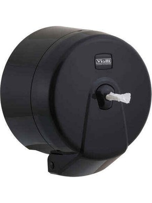 Vialli K3B Mini Cimri Tuvalet Kağıdı Dispenseri Siyah