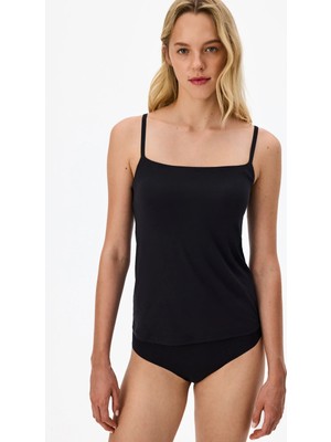 Penti İz Bırakmaz Siyah Invisible Thin Strap Atlet