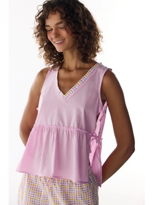 Penti Lila Flora Atlet Pijama Üstü