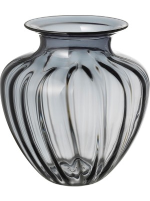 IKEA Modern Gri Cam Vazo 27 cm - Dekoratif Ev & Ofis Süsü - Çiçek Vazosu Şık Tasarım