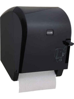 Vialli K8B 21 cm Hareketli Havlu Dispenseri Manuel Siyah