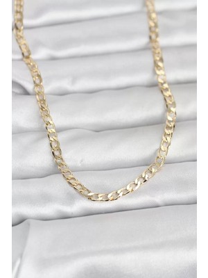 Uslucan Alışveriş cm 14K Gold Renk Zincir Model 60 cm Kadın Kolye - TJ-BKO10969
