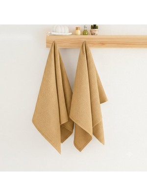 Quattro Home Soho 2'li Pike Havlu Seti - Kahverengi