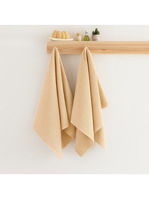 Quattro Home Soho 2'li Pike Havlu Seti - Bej