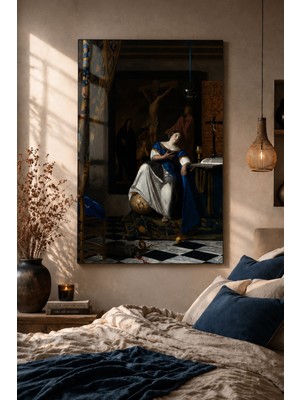 Bu Matbaa Johannes Vermeer Allegory Of The Catholic Faith Tablosu | Klasik Sanat Dini Temalı Dekoratif Duvar Tablosu