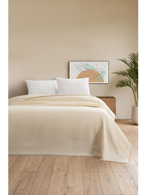 Quattro Home Pera Yatak Örtüsü/pike - Naturel
