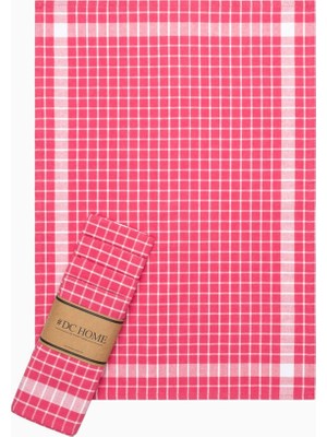 Quattro Home Kareli 5'li Kurulama Bezi - Pembe