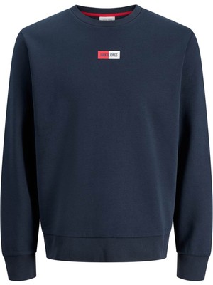Jack & Jones Jjpan Sweat Crew Neck Smu Lacivert Erkek Sweatshirt 12310759