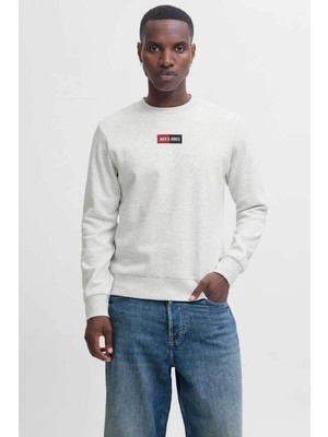 Jack & Jones Jjpan Sweat Crew Neck Smu Beyaz Erkek Sweatshirt 12310759