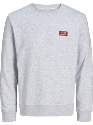 Jack & Jones Jjrush Sweat Crew Neck Kırık Beyaz Erkek Sweatshirt 12298426