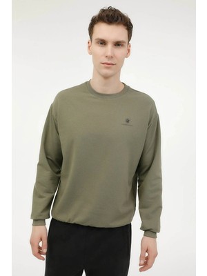 Lumberjack SN75 C Neck Sw 6pr Haki Erkek Sweatshirt A102696690