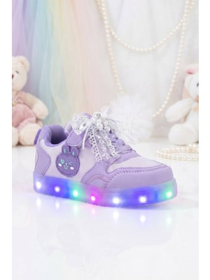 Dark Seer Çocuk Mor Lila Işıklı Sneaker Spor Ayakkabı 2026 - Kids DS Chen