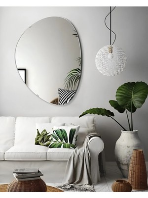 HK Home Design 70 cm x 50 cm 4 mm Armut Ayna ( Gerçek Gümüş Ayna )