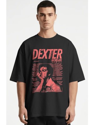 Sevbano Dexter Morgan Dizi Baskılı Unisex Oversize Premium Tişört