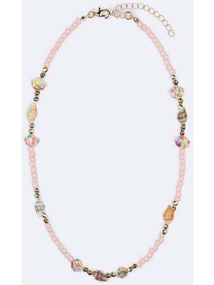 LTB Pembe Boncuklu Kolye