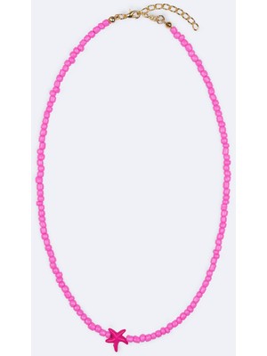 LTB Pembe Boncuklu Kolye