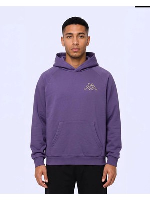 Kappa Authentic Onial Tur Erkek Mor Viyole Oversize Hoodie