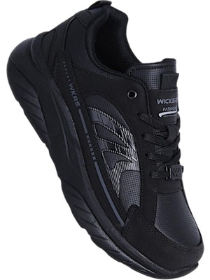 Wickers 3033 gr Cilt Siyah Erkek Çocuk Spor Ayakkabı