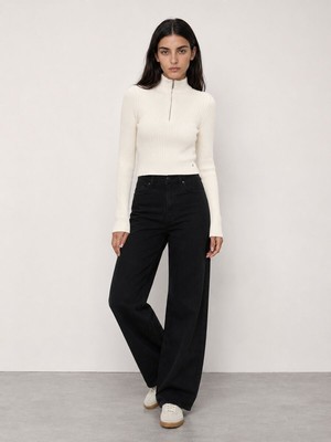 Loft Slim Crop Fit Kadın Kazak