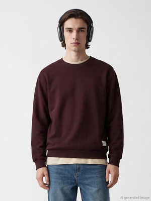 Lc Waikiki Yeni Sezon Bisiklet Yaka Erkek Sweatshirt