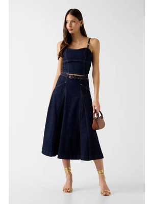 Guess Zelda Kadın Denim Büstiyer