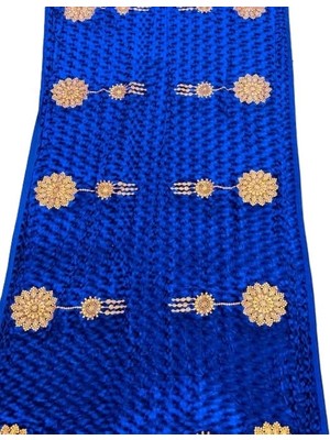Hasyılmaz Nakış Işlemeli Kadife Elbiselik Kumaş 500X150CM 005