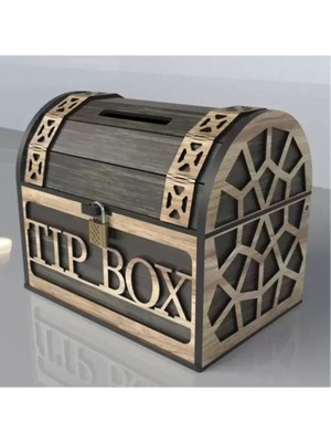 TeknoKapsül Klitli Tip Box Bahşiş Kutusu ve Kumbara Sandık Tipi Tipbox