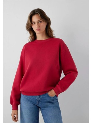Mavi Bısıklet Yaka Sweatshırt Rio Red