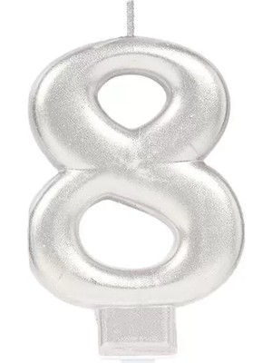 Uslucan Alışveriş 8 Rakam Mum Gümüş Renk