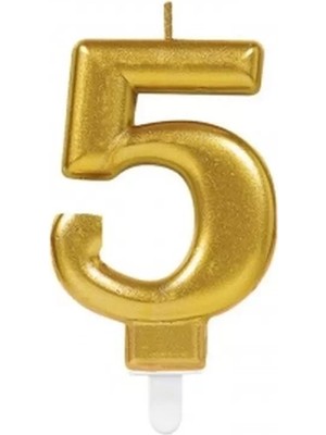 Uslucan Alışveriş 5 Rakam Mum Gold Renk