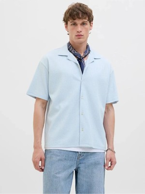 Jack & Jones Mavi Çizgili Erkek T-Shirt 12285711