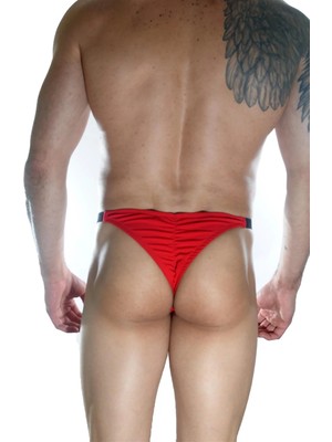 TeknoKapsül Erkek Arkası Büzü Brazillian Slip - Renkli / Xl