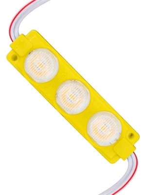 Powermaster 12 Volt 3 Watt Sarı LED Modül - 74X20 mm - 3030 Çip